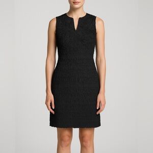 Naeem Khan Dress Haute Couture Appliqué Rosette LBD